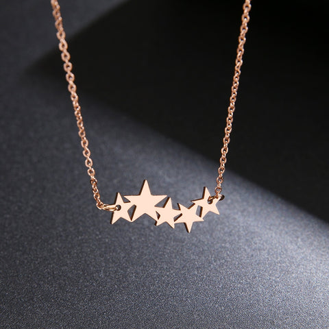 Rose Gold Star Necklace