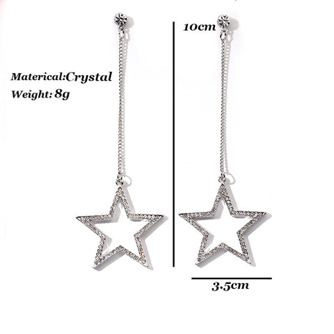 Star Long Tassel Earrings