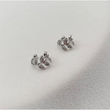 Sterling Silver Leaf Clip Earrings